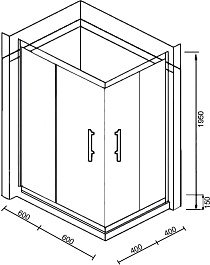 Parly Душевой уголок ZQ121G-L – фотография-2